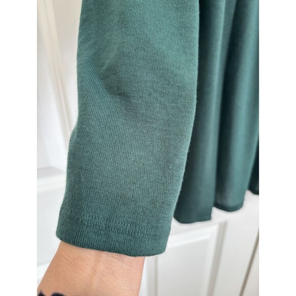 Notations Cardigan Open Front Sweater Color Green Size Plus 1X knitted - Picture 6 of 8